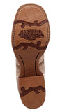 Laredo Women's Ardena Western Boot sole showcasing tan leather design and intricate detailing