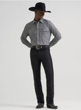 Wrangler Wrancher Dress Jeans – Men's Black Western Slacks