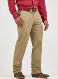 Wrangler Men's Riata Flat Front Relaxed Casual Pants — Khaki