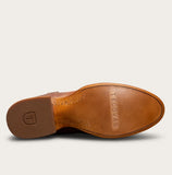 Bottom view of Tecovas The Earl Men's Roper Boot showcasing the premium leather sole and branding.