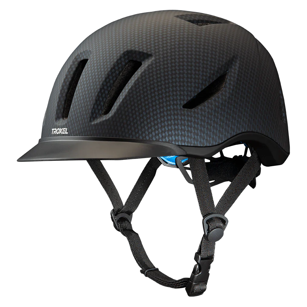 Troxel Terrain™ Black Carbon Horse Riding Helmet SKU: 54030-40-720