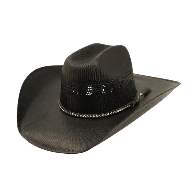 Twister Mens Bangora Black Straw Cowboy Hat T7169001