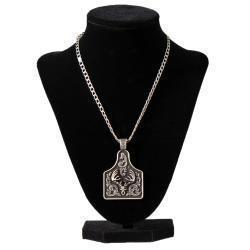 Twister Western Jewelry Men's Necklace Chain - Floral Scroll Cross Pendant 8 thumbnail image
