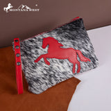 Montana West Hair-On Cowhide Leather Wristlet RLH-7003