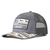 Ariat Ladies Stripes Horse American Flag Grey A300082206