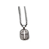 Twister Mens Necklace 22'' Floral Cross