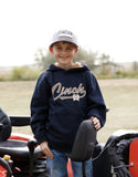Cinch Boys' Navy Blue Embroidered Logo Pullover Hoodie | XS–XL