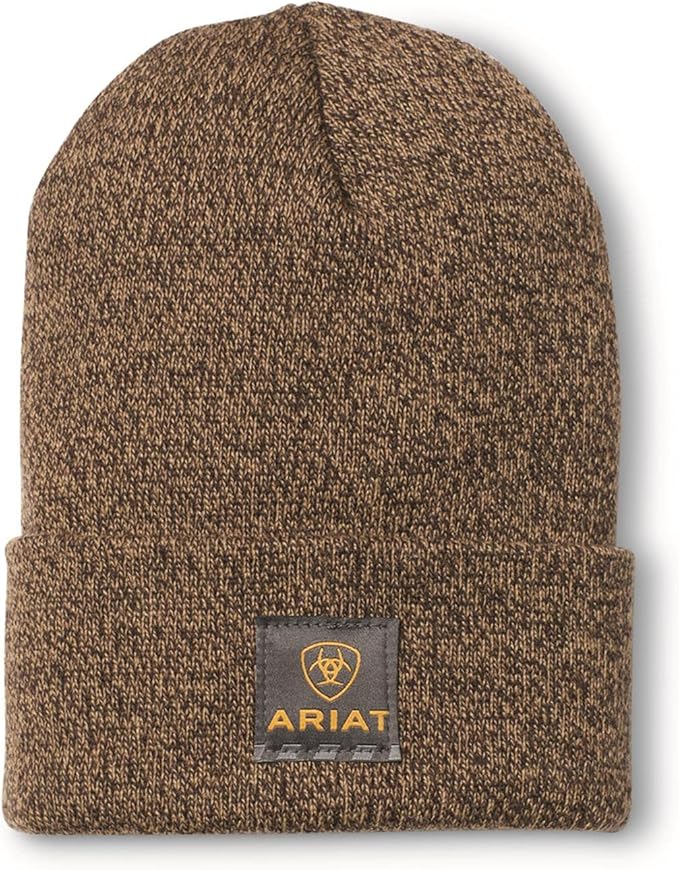 ARIAT Rebar Insulated Watch Cap Dark Brown/Sandstone