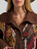 Wrangler Women's Southwestern Pattern Cardigan Sweater