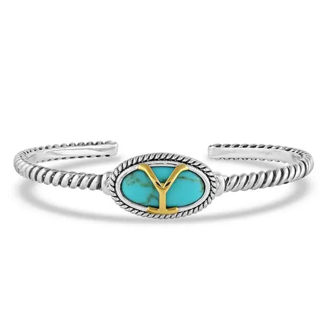 Yellowstone Brand Oval Turquoise Bracelet - YELBC5300