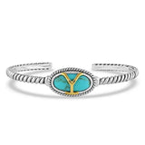 Yellowstone Brand Oval Turquoise Bracelet - YELBC5300