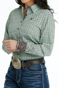 CINCH - Green Long Sleeve Button Down Western Shirt