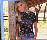 Cruel Womens Short Sleeve Mesh Top