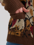 Wrangler Women's Southwestern Pattern Cardigan Sweater