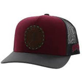 Hooey® Men's Spur 5 Panel Burgundy Trucker Cap