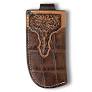 Ariat Vertical Knife Sheath Crocodile Print Brown