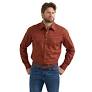 Wrangler 20x Rust Snap Shirt