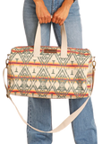 Rock & Roll Denim Aztec Print Duffle Bag