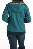 CINCH-  Women's Bonded Jacket with Hood - Teal