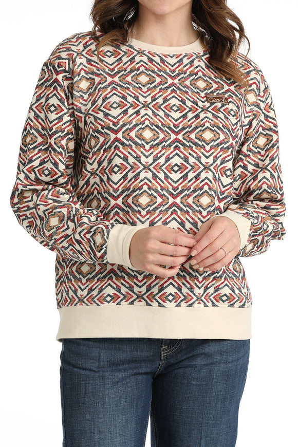 Women's Printed Sweatshirt - Multi