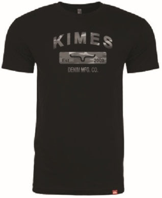 Kimes Ranch MFG Co shirt - Black with Camo