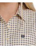 CINCH - Women's Arenaflex Yellow Button Down shirt