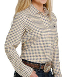 CINCH - Women's Arenaflex Yellow Button Down shirt