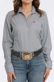 Cinch Women's Medallion Print Button-Down Western Shirt - Gray MSW9163032