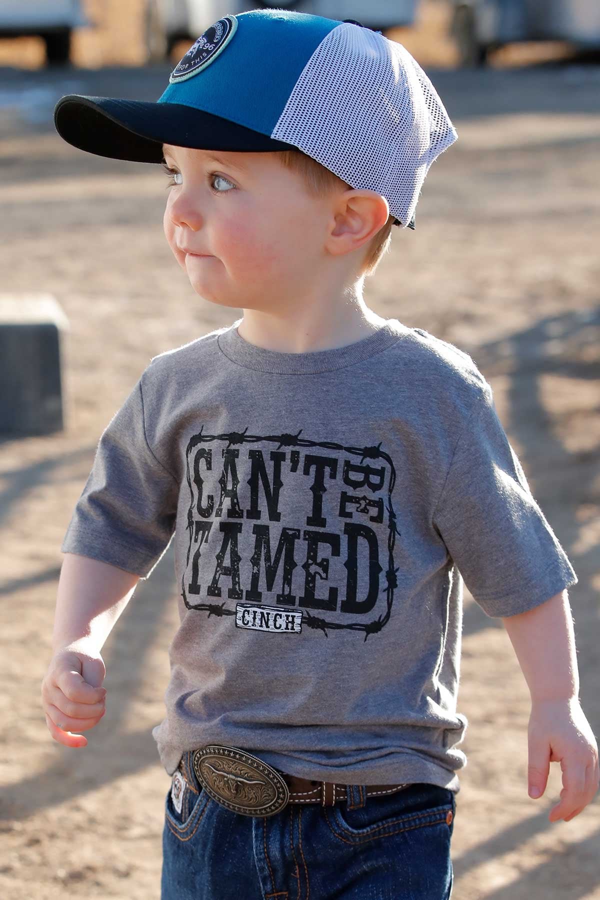 Cinch Infant Can't Be Tamed Tee - Gray