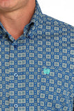 Cinch Men's Medallion Print Button-Down Western Shirt - Royal