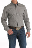 Men's Gray Modern Fit Classic Shirt