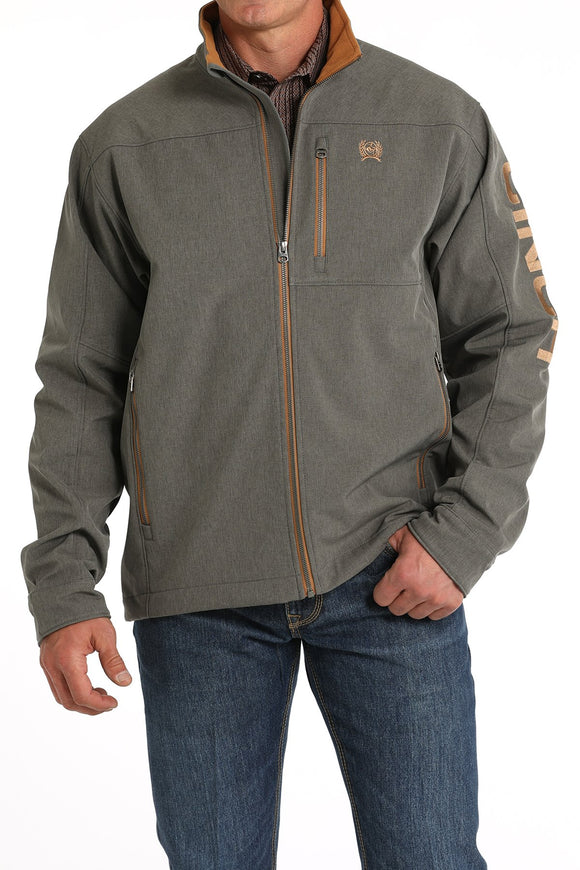 Men's Bonded Jacket - Charcoal/Copper