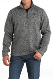 Men's 1/4 Zip Pullover - Gray