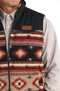 Men's Reversible Quilted Vest - Khaki/Navy