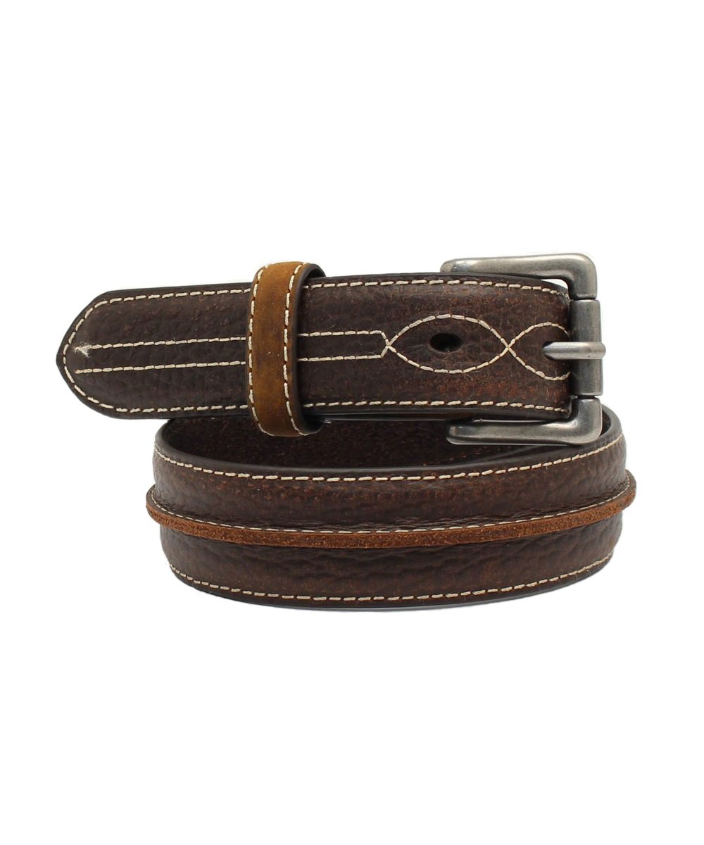 M&F Western Boys' 3D Belt Co. Badger Brown Belt