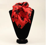 Red and Black Bronc Rider Wild Rag