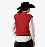 Ariat Women's Taylor Graphic Sweater Vest - Savvy Red