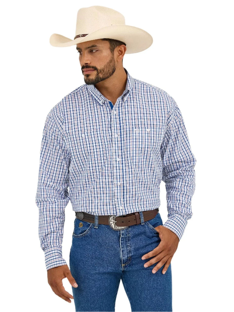 Wrangler Men's George Strait Long Sleeve Shirt– Circle H Western Store Wrangler Men's George Strait Long Sleeve Shirt– Circle H Western Store