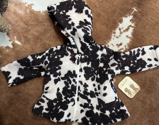 Wrangler Sherpa Cow print Jacket with Hood