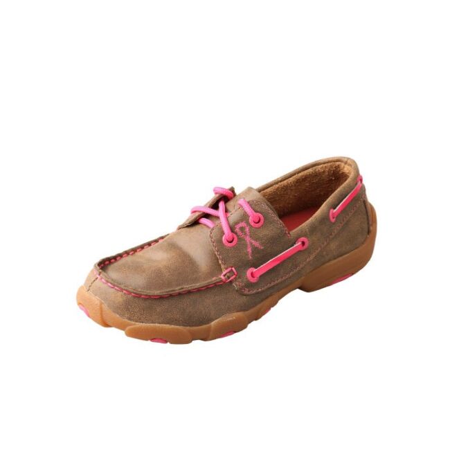 Driving Moc Casual Shoes - Bomber/Neon Pink