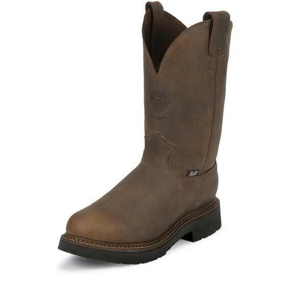 JUSTIN - Men's Balusters Pullon Bay Gaucho Steel Toe 11 Boots #4445