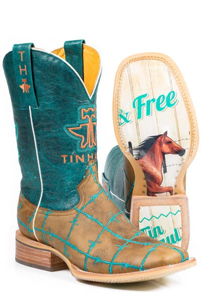 TIN HAUL - Women's Barbed Wire/Wild & Free Sole Boots #14-021-0007-0191
