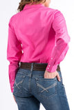 CINCH - Women's Solid Pink Button Down Western Shirt #MSW9164033